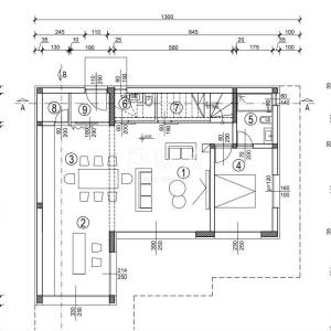 CRIKVENICA, JADRANOVO - Zemljište s gotovim temeljima i projektom s predivnim pogledom na more, 703m2