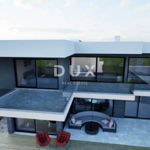 CRIKVENICA, JADRANOVO - Zemljište s gotovim temeljima i projektom s predivnim pogledom na more, 703m2