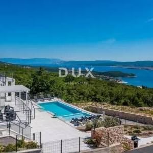 CRIKVENICA, ŠMRIKA - Luksuzna vila s bazenom i predivnim pogledom na more