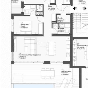 DALMACIJA, TRIBUNJ - Hills Residence stan S1 s bazenom i vrtom