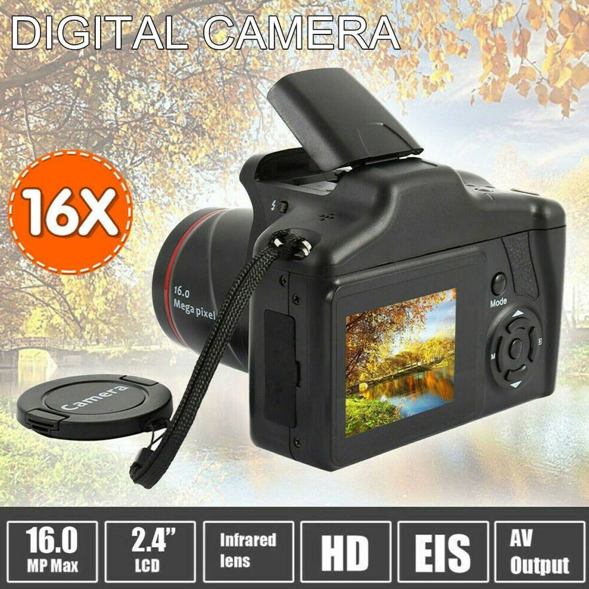 DSLR 16MP 16x Zoom Fotoaparat