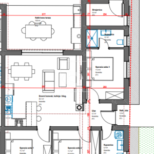 Duplex prizemnica s 3 spavaće sobe 10 kilometara do mora