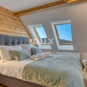 GORSKI KOTAR, FUŽINE - Planinski dom s wellnessom i pogledom na jezero, 180m2
