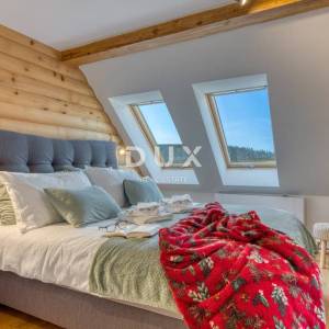 GORSKI KOTAR, FUŽINE - Planinski dom s wellnessom i pogledom na jezero, 180m2