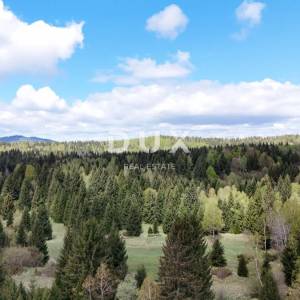 GORSKI KOTAR, HLEVCI – Poljoprivredno zemljište 3890 m2, pogled na livade i šumu