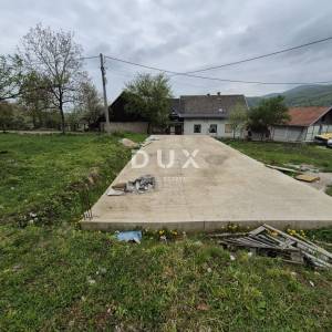 GORSKI KOTAR, SEVERIN NA KUPI - građevinsko zemljište 464 m2, započeta gradnja
