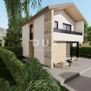 GORSKI KOTAR, VRBOVSKO, SEVERIN NA KUPI - Započeta gradnja kuće 102m2, prilika za investiciju