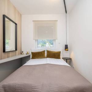 Grad Krk - moderan apartman s pogledom na more, 700 m od mora i centra