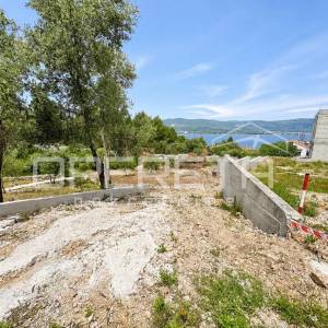 Građevinsko zemljište 504 m², pogled more, Žedno-Trogir