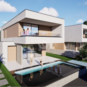 Hrvatska, Zadar, Sukošan – Građevinsko zemljište u Debeljaku s projektom, građevinskom dozvolom i bazenom, 438 m²