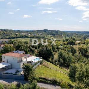 ISTRA, MOTOVUN - Vila s infinity bazenom i wellness zonom - otvoren pogled na more i okolna mjesta