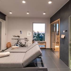 ISTRA, MOTOVUN - Vila s infinity bazenom i wellness zonom - otvoren pogled na more i okolna mjesta