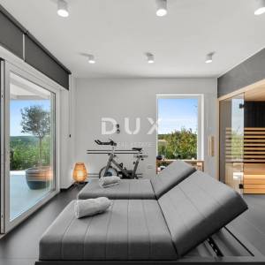 ISTRA, MOTOVUN - Vila s infinity bazenom i wellness zonom - otvoren pogled na more i okolna mjesta
