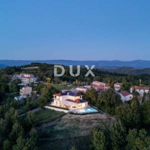 ISTRA, MOTOVUN - Vila s infinity bazenom i wellness zonom - otvoren pogled na more i okolna mjesta