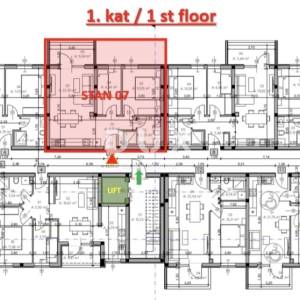 ISTRA, PULA - Dvosobni stan 54,69 m2