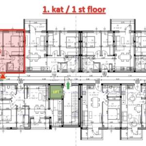 ISTRA, PULA - Dvosobni stan 54,84 m2