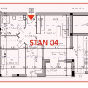 ISTRA, PULA - Dvosobni stan 55 m2