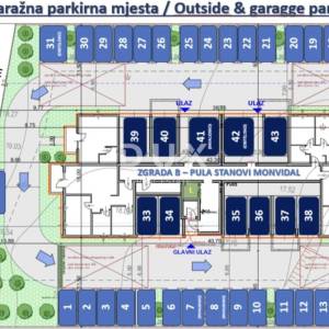 ISTRA, PULA - Dvosobni stan 54,24 m2 u prizemlju!