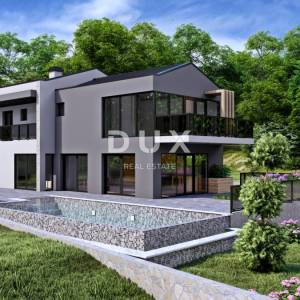 ISTRA, RABAC - Zemljište s građevinskom dozvolom i pogledom na more