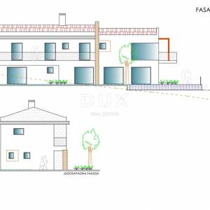 ISTRA, RABAC - Zemljište s građevinskom dozvolom i pogledom na more