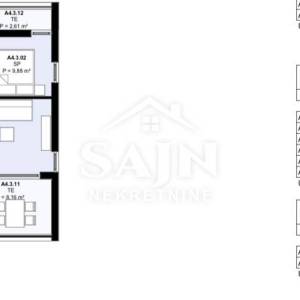 Kaštel Novi/Trosoban stan na prvom katu A4 3