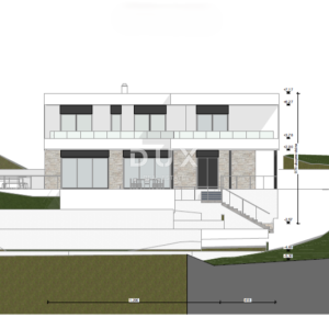 KVARNER, KOLAVIĆI - Građevinsko zemljište s pogledom na more, 751m2
