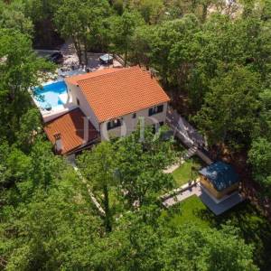 Labin, Villa u mirnom okruženju s bazenom i privatnim wellnessom