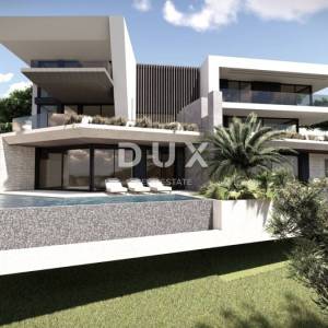 LOVRAN, LIGANJ - Građevinsko zemljište 1000m2 s građevinskom dozvolom i panoramskim pogledom na more