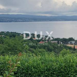 LOVRAN, LIGANJ - Građevinsko zemljište 1000m2 s građevinskom dozvolom i panoramskim pogledom na more