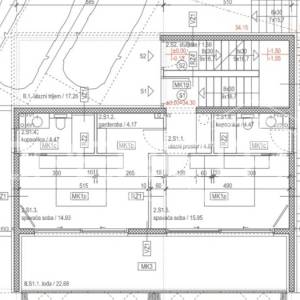 Luksuzni dvoetažni stan u novogradnji, 129,17m2- Vodice