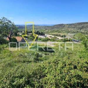 Nerežišća, Brač, građevinsko zemljište s pogledom, 450m2