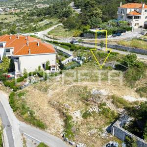 Nerežišća, Brač, građevinsko zemljište s pogledom, 450m2