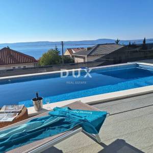 NOVI VINODOLSKI - Luksuzna vila s bazenom, pogledom na more, samo 300 m od mora