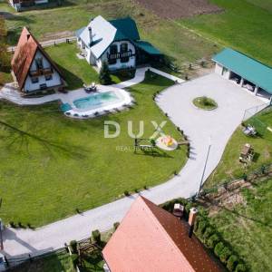 OGULIN, JASENAK - Planinsko imanje s dvije kuće, bazenom i turističkim potencijalom, Bjelolasica