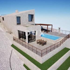 OPATIJA, BRSEČ (okolica) - Građevinsko zemljište 1173 m2 s projektnom dokumentacijom i fantastičnim pogledom na more!