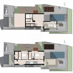 OPATIJA, BRSEČ (okolica) - Građevinsko zemljište 1173 m2 s projektnom dokumentacijom i fantastičnim pogledom na more!