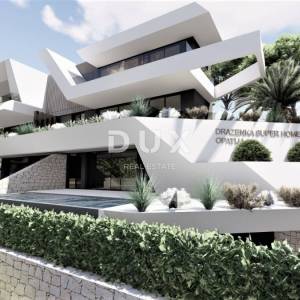 OPATIJA, CENTAR - novo - zemljište s projektima za 5 vila s bazenom iznad centra Opatije s panoramskim pogledom na more