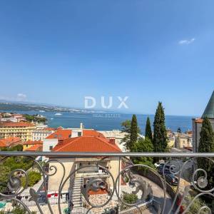 OPATIJA, CENTAR - penthouse u centru Opatije s više terasa, panoramski pogled, garaža, 200 metara od Lungomare
