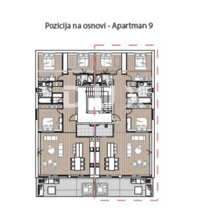 OPATIJA, CENTAR - penthouse s pogledom u novogradnji iznad centra Opatije 