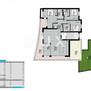 OPATIJA, LOVRAN - penthouse novogradnja, 192,55m2, DB+3S s panoramskim pogledom na more - B-S-3