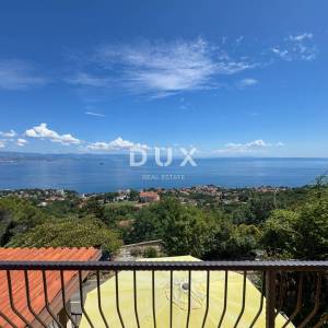 OPATIJA, LOVRAN - samostojeća kuća s garažom i panoramskim pogledom na more, PRILIKA