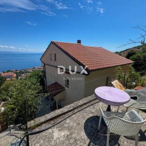 OPATIJA, LOVRAN - samostojeća kuća s garažom i panoramskim pogledom na more, PRILIKA