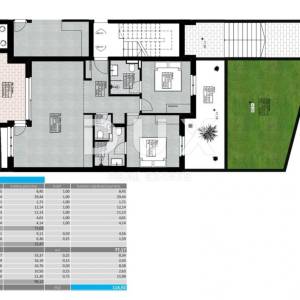 OPATIJA, LOVRAN - stan novogradnja, 114,92m2, DB+2S s panoramskim pogledom na more - A-S-2