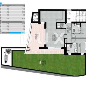 OPATIJA, LOVRAN - stan novogradnja, 112,99m2, DB+2S s panoramskim pogledom na more - B-S-1