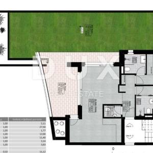 OPATIJA, LOVRAN - stan novogradnja, 116,89m2, DB+2S s panoramskim pogledom na more - A-S-1