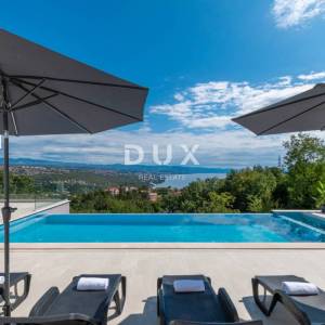 OPATIJA, MATULJI – Luksuzna villa s infinity bazenom, saunom i panoramskim pogledom na more