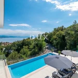 OPATIJA, MATULJI – Luksuzna villa s infinity bazenom, saunom i panoramskim pogledom na more