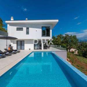 OPATIJA, MATULJI – Luksuzna villa s infinity bazenom, saunom i panoramskim pogledom na more
