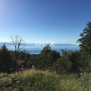 OPATIJA, VEPRINAC - građevinsko zemljište s pogledom na more za stambenu zgradu / stanove / apartmane / obiteljsku kuću / villu...