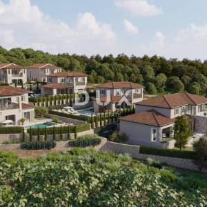 OTOK KRK, DOBRINJ - Nova vila s bazenom, drvenim pergolama i mediteranskim vrtom